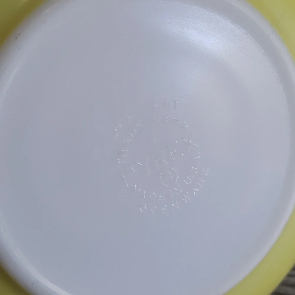 Pyrex primary colors yellow large bowl